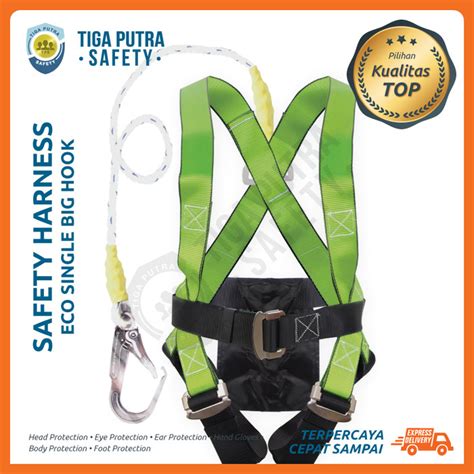 Jual Safety Harness Full Body Belt Climbing Eco Single Big Hook