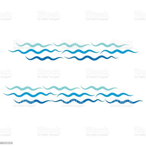 水波標誌範本向量圖示插圖向量圖形及更多圓形圖片 圓形 夏天 大自然 Istock