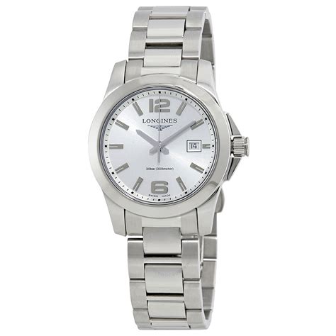 Longines Conquest Silver Dial Ladies Watch L33764766 Conquest