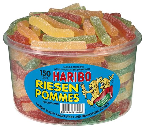 Riesen Pommes Mit Personalisiertem Etikett Haribo Online Shop