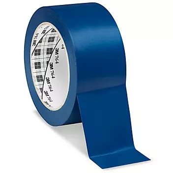 3M 764 Vinyl Tape - 2" x 36 yds, Blue S-10257BLU - Uline