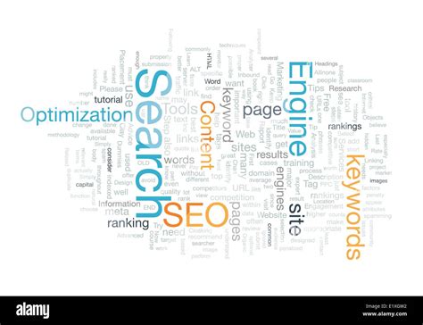 Word Cloud Seo Concept Vector Stock Vector Image Art Alamy