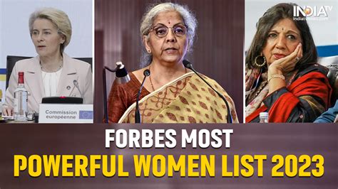 Nirmala Sitharaman Kiran Mazumdar Shaw Among 4 Indians In Forbes Most