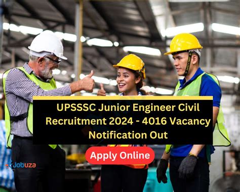 Upsssc Junior Engineer Civil Recruitment Vacancy Apply