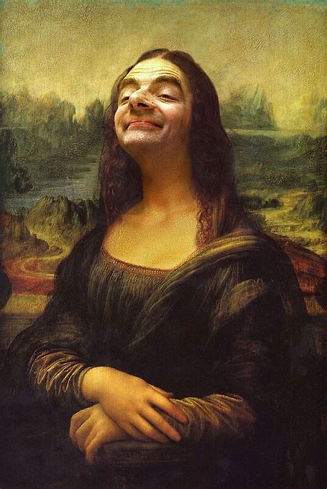 "Mr Bean - Mona Lisa" Metal Prints by Balzac | Redbubble