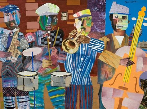 Jazz Village Romare Bearden Romare Bearden Jazz Art