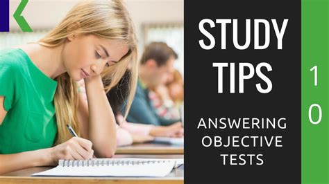 Study Tip 10 How To Answer Objective Tests Youtube