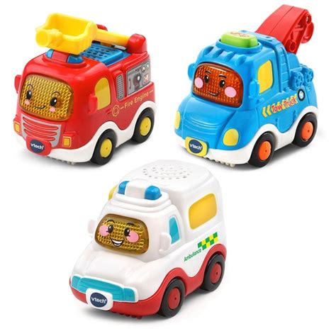 Vtech Toot Toot Drivers 3 Pack Emergency Vehicles Smyths Toys Uk