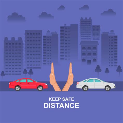 Distance Between Cars Illustrations Royalty Free Vector Graphics