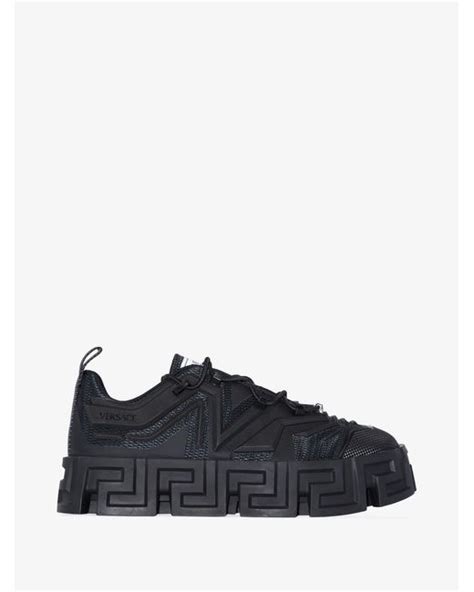 Versace Greca Labyrinth Sneakers In Black For Men Lyst