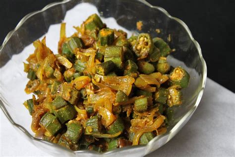 My Aromatic Kitchen Bhindi Ki Sukhi Sabzi Stir Fried Okra With Onions