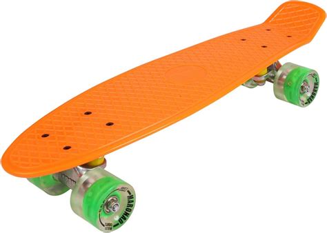 Maronad Cm Mini Cruiser Board Retro Skateboard Mit Led Leuchtrollen