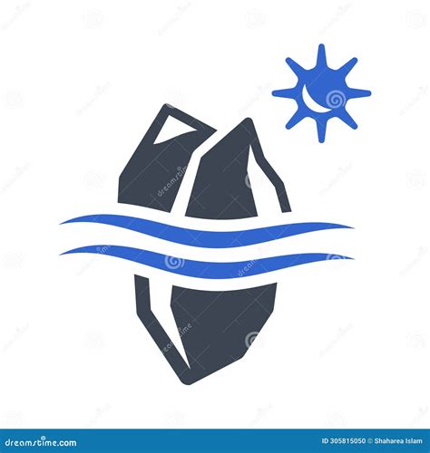 Iceberg Melting Icon Stock Illustration Illustration Of Iceberg