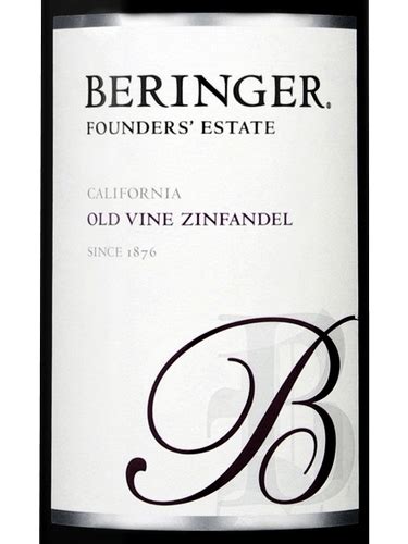 Beringer Founders Estate Old Vine Zinfandel Vivino Us