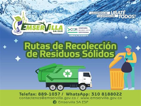 Rutas De Recolección De Residuos Sólidos Emservilla