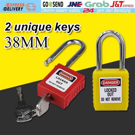 Jual Loto Gembok Safety Padlock Thermoplastic 38 Mm Lock Tagout Tahan