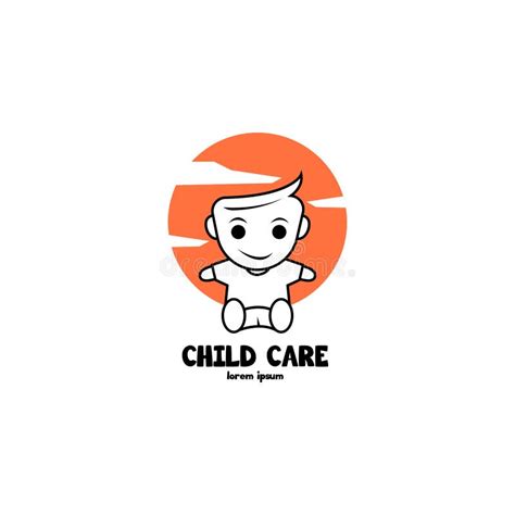 Child Care Logo Vector Art stock vector. Illustration of kids - 100115733