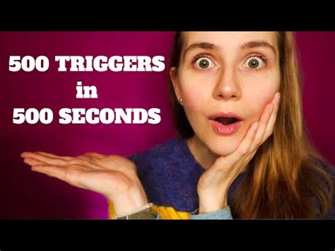 ASMR 500 Triggers In 500 Seconds The ASMR Index