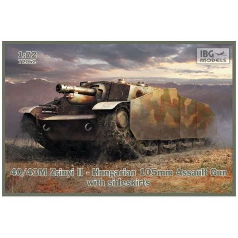 IBG Models 72052 1 72 40 43M Zrinyi II Hungarian 105mm Assault Gun