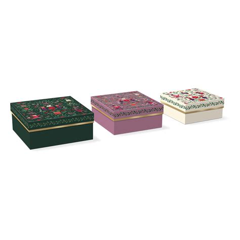 12 Days Of Christmas Multi Pattern Square Box Set Molly And Rex