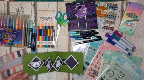 Gro Er Action Haul Designpapier Neue Bl Cke Stempel Und Stifte