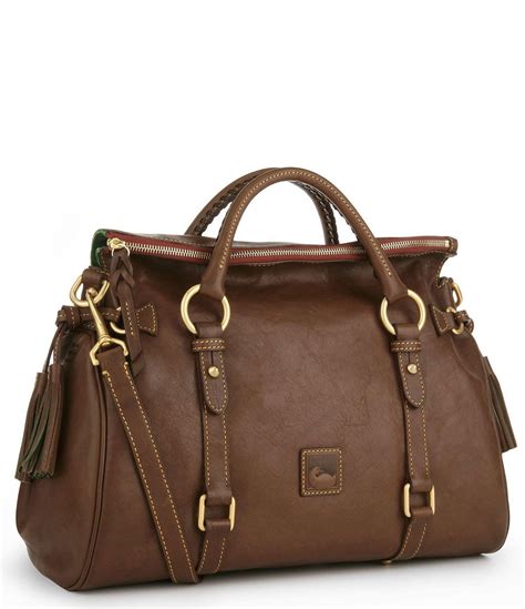 Dooney Bourke Florentine Leather Tasseled Satchel Bag Dillard S