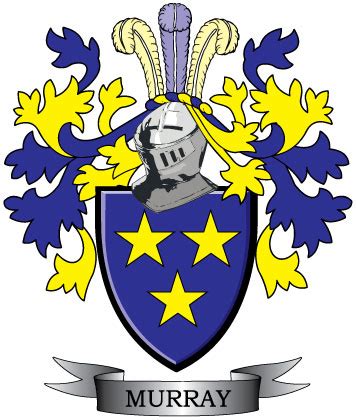 Murray Coat of Arms, Murray Family Crest Surname Printed Gifts