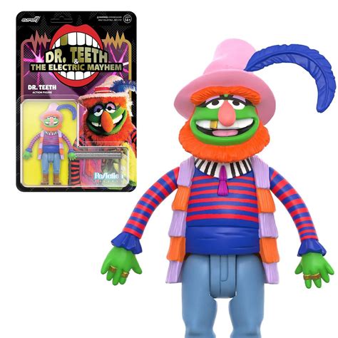 The Muppets Electric Mayhem Band Dr. Teeth 3 3/4-Inch ReAction Figure