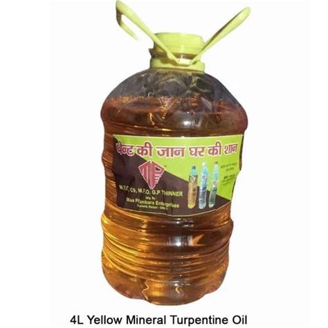 L Yellow Mineral Turpentine Oil At Rs Bottle Naubasta Kanpur