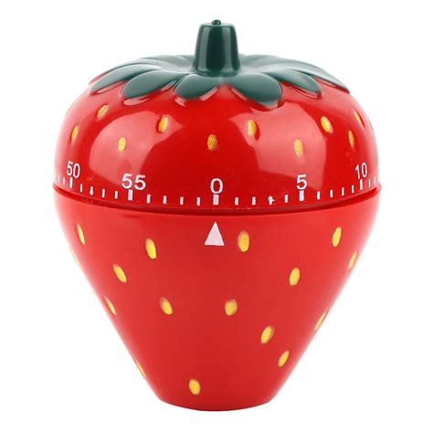 LYUMO Strawberry Shaped Kitchen Timer Kitchen Timer Strawberry Shaped