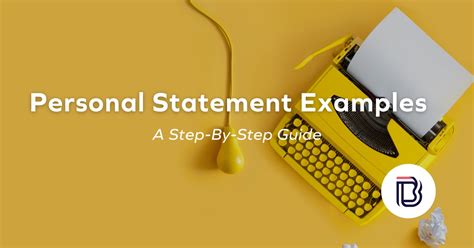 Successful Personal Statement Examples Step By Step Guide