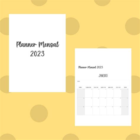 Planner Mensal Elo Produtos Especiais