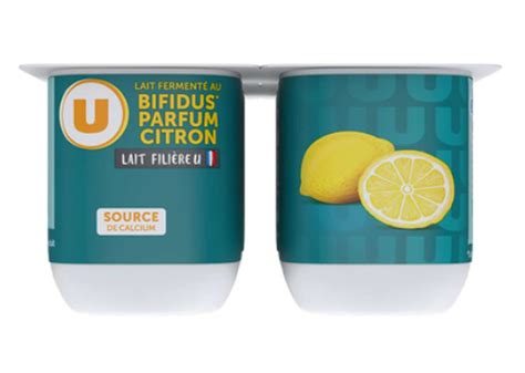 Yaourt Au Lait Ferment Au Bifidus Sucr Saveur Citron U X G