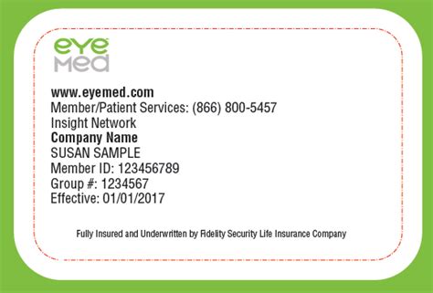 Eyemed Member Id Card