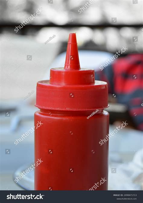 Red Ketchup Bottle Blur Background Stock Photo 2099471713 | Shutterstock