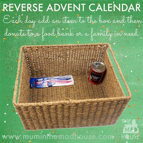 A Reverse Advent Calendar Mum In The Madhouse