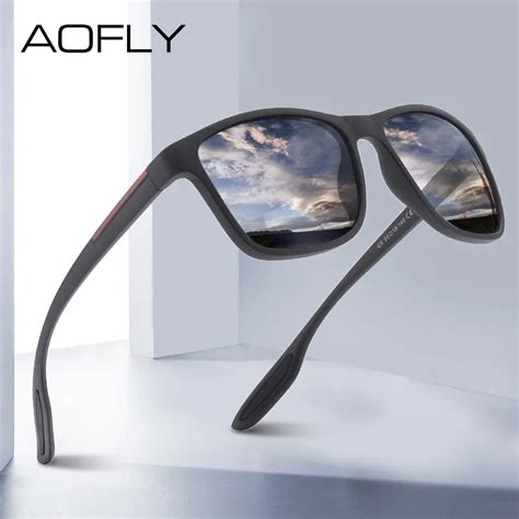 Aofly New Design Ultralight Tr90 Polarized Sunglasses Men Women Driving Square S Sunglasses