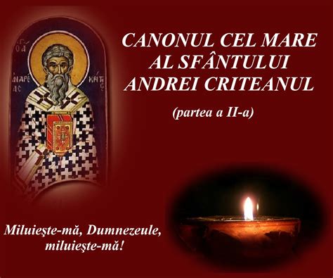 Canonul Cel Mare Al Sf Ntului Andrei Criteanul Partea A Doua