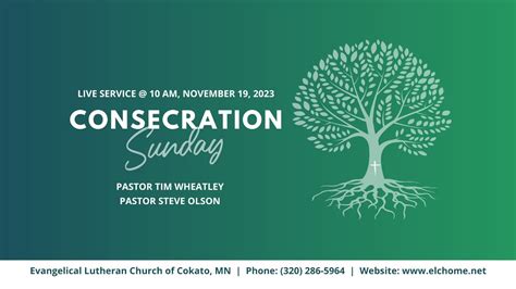 Nov 19 2023 Evangelical Lutheran Church Of Cokato Mn Consecration