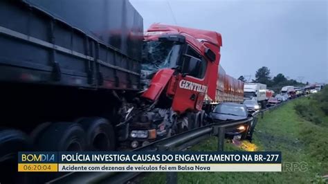 Engavetamento Cinco Mortos Na BR 277 Teve 600 Metros De Comprimento