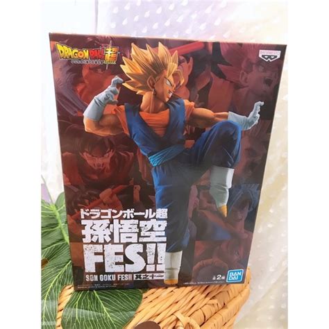 Original GOLD STICKER TOEI BANPRESTO DRAGON BALL SUPER SON GOKU FES