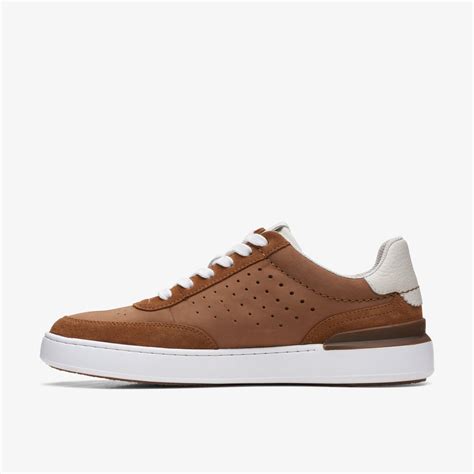 Mens Courtlite Tor Cognac Combination Trainers Clarks Outlet