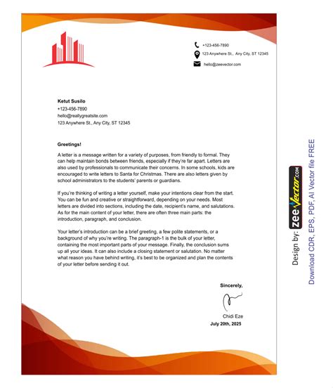 Letterhead Design Cdr File Free Download Vector Design Cdr Ai Eps