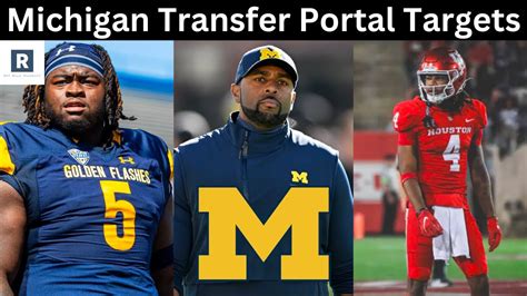 Michigan Transfer Portal Targets Post Spring Game Positions Of Need