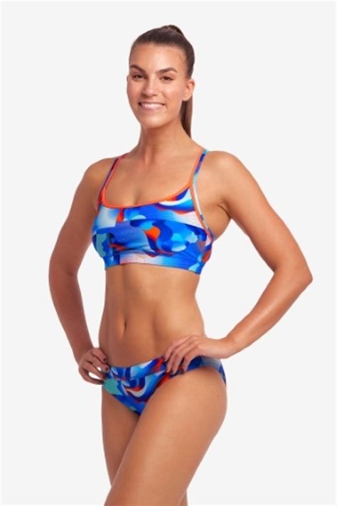 Funkita Bikini Battle Blue Active Swimwear