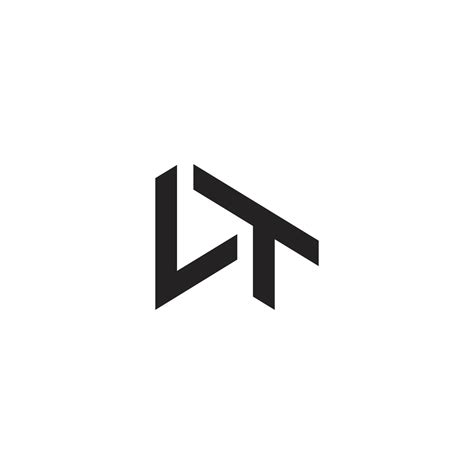 initial lt logo concept vector creative icon symbol pro vector