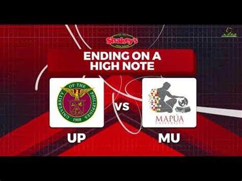 2022 Shakeys Super League Day 8 Match 1 UP Vs Mapua YouTube