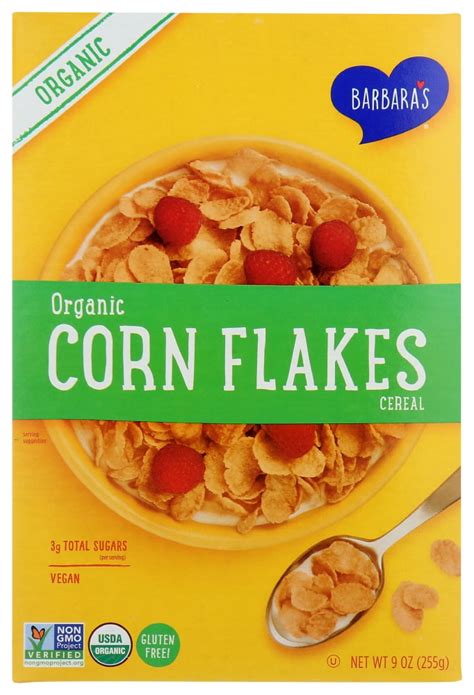 Barbaras Bakery Cereal Corn Flakes Gluten Free 9 Oz