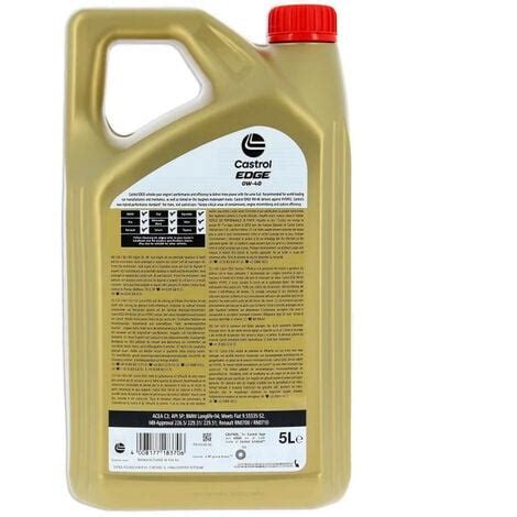 Huile Moteur CASTROL EDGE 0W 40 5L