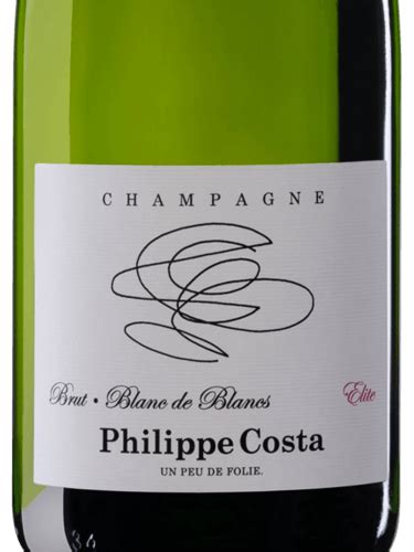 Philippe Costa Cuvée Elite Blanc de Blancs Brut Champagne Vivino US